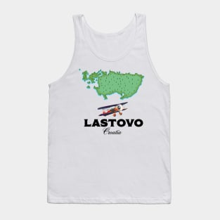 Lastovo Croatia map Tank Top